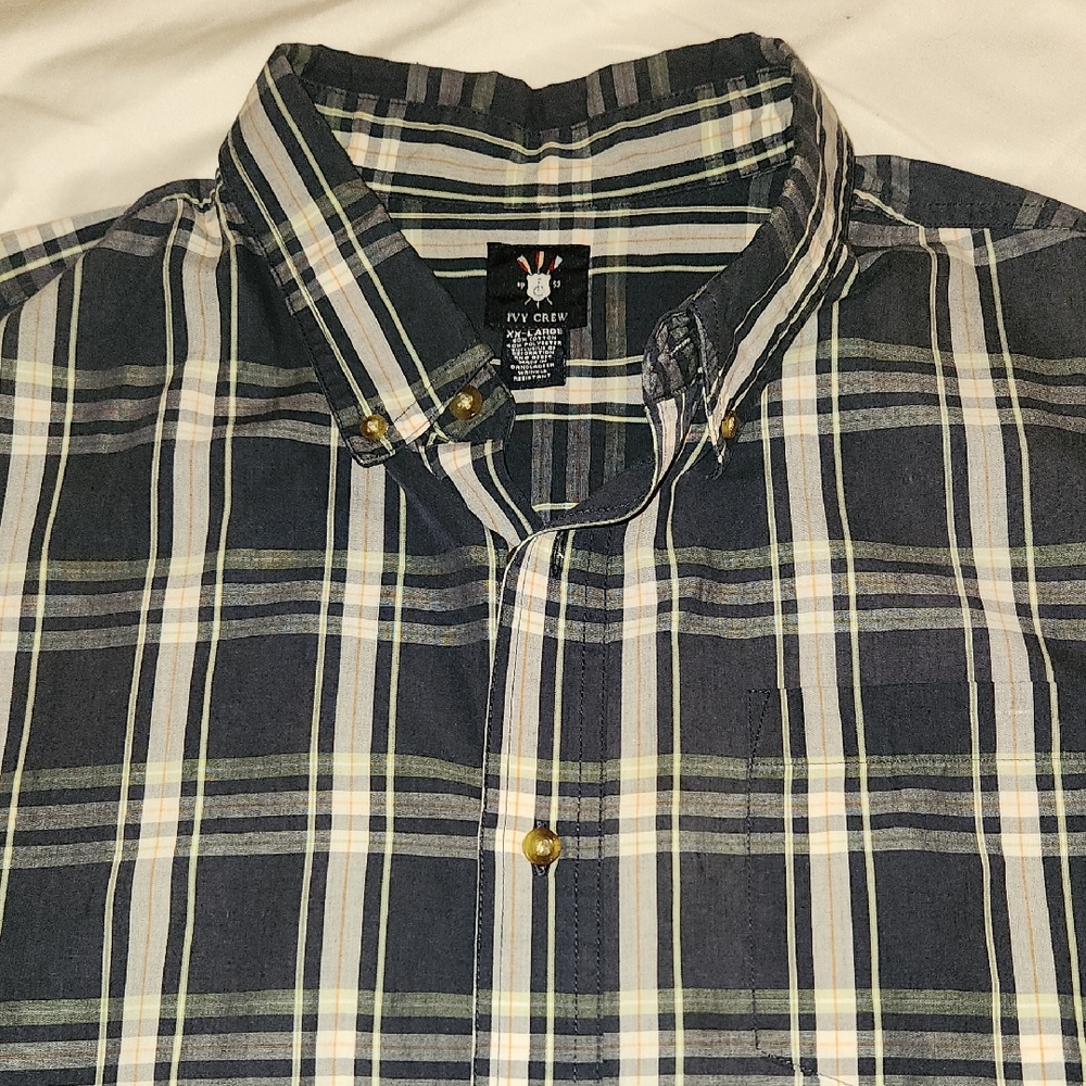 Ivy Crew Mens 2X Button Down Short Sleeves